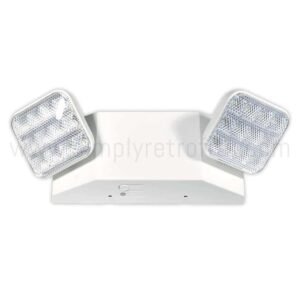 Dual Head Emergency Light With Battery (120V-347V)