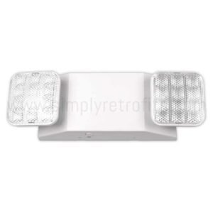 Dual Head Emergency Light With Battery (120V-347V)
