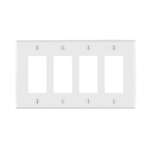Leviton 4-Gang Standard Decora Nylon Wall plate