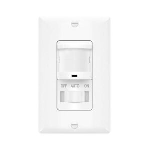 Motion Sensor Switch with Manual ON/OFF Button