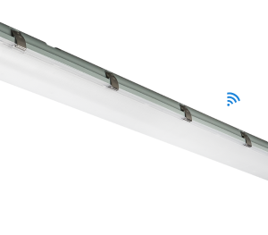 4FT Vapor Tight Low Bay Fixture 3CCT (26/35/45W) 120-347V (5in width)